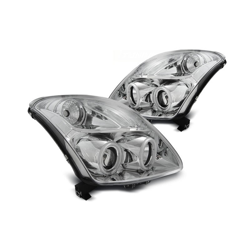 2x Phares avant Angel Eyes Suzuki Swift (05-10) 2x Phares avant Angel Eyes Suzuki Swift (05-10)