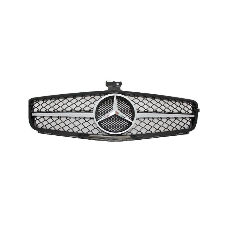 Calandre Mercedes Classe C Noir et Chrome W204 (07-14)