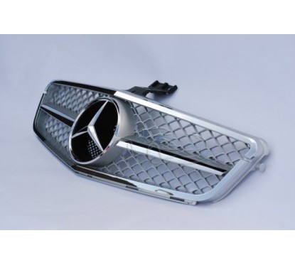 Calandre Mercedes Classe C Amg Design W204 Chrome 07-14