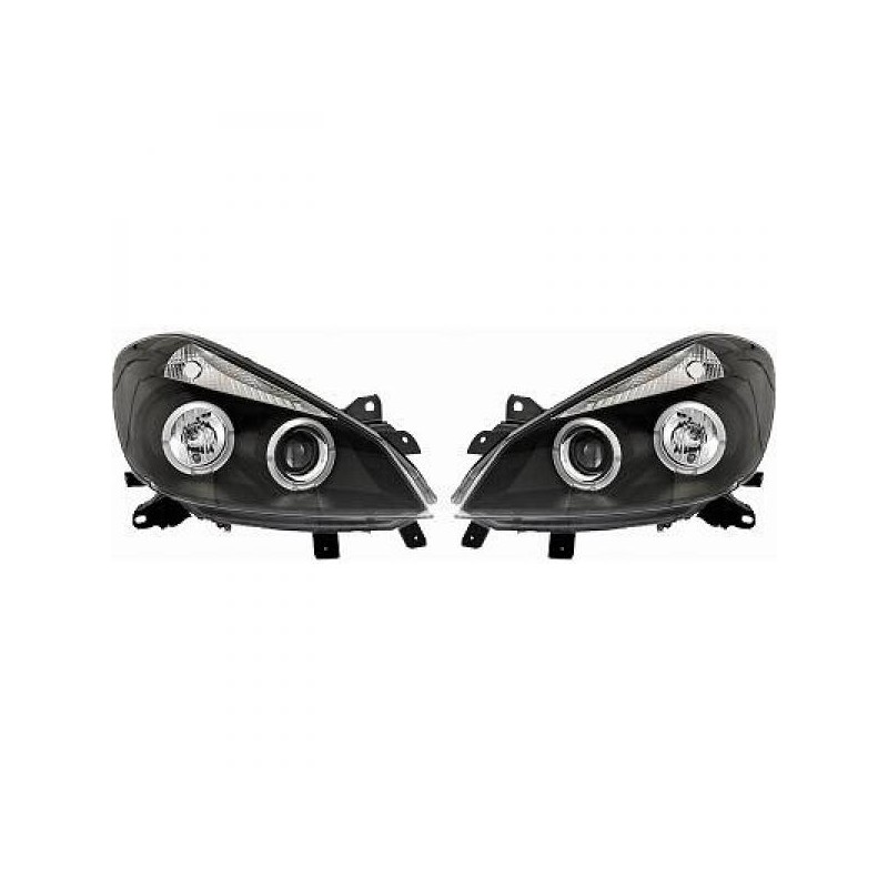 2x Phares avants Angel Eyes Renault Clio 3 (05-09) Look xénon 2x Phares avants Angel Eyes Renault Clio 3 (05-09) Look xénon