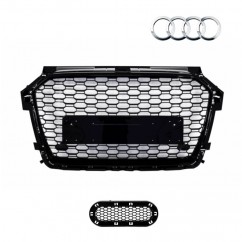 Calandre Audi A1 Facelift Look RS1 Noir brillant (15-18)