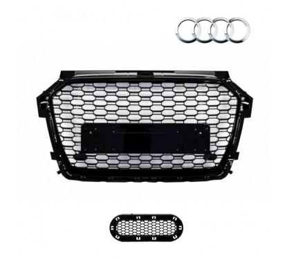 Calandre Audi A1 Facelift Look RS1 Noir brillant (15-18)