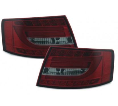 2x Feux arrieres Audi A6 C6 4F LED Rouge/Fume 04-08