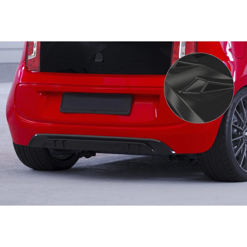 Diffuseur arrière noir brillant adaptable sur Volkswagen up! / e-up! 11-16