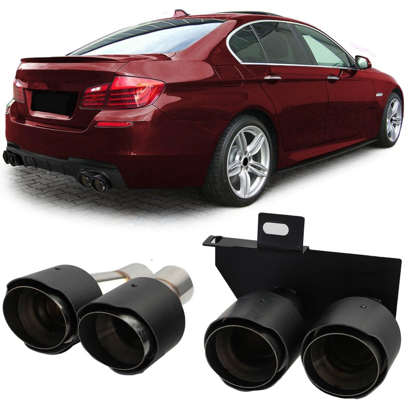2x Sorties d'échappements double BMW Série 5 F10 F11 (10-17) Carbone v2 2x Sorties d'échappements double BMW Série 5 F10 F11 (10-17) Carbone v2