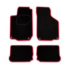 Set tapis velours noir et rouge Vw Golf IV 97-05