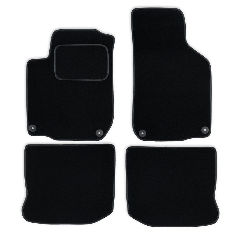 Set tapis velours noir adaptable sur Vw Golf 4 (97-05)
