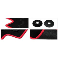 Set tapis velours noir et rouge Vw Golf IV 97-05