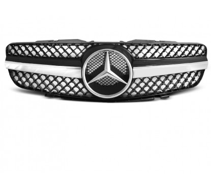 Calandre AMG Noir et chrome Mercedes SL R230 (06-08)