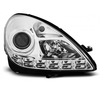 2x Phares avant Xénon Mercedes SLK R171 (04-11) modèle chrome
