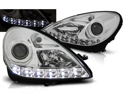 2x Phares avant Xénon Mercedes SLK R171 (04-11) modèle chrome