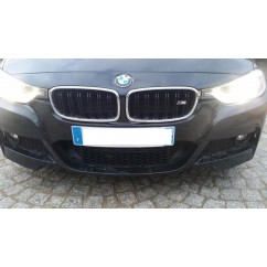 2x Grilles de Calandre BMW F30 F31 M Noir et Chrome