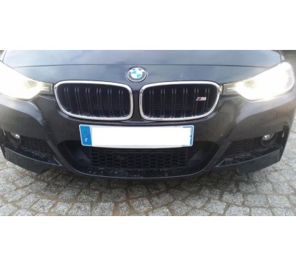 2x Grilles de Calandre BMW F30 F31 M Performance Noir et Chrome