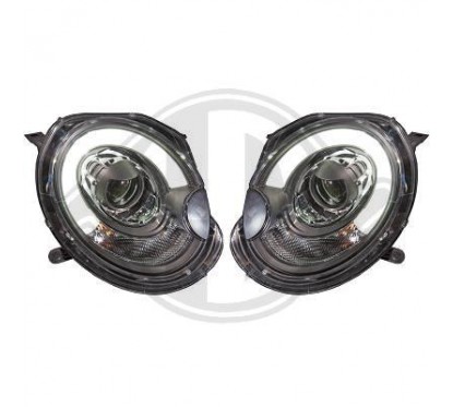 2x Phares avants Look xénon à LED Mini One / Cooper (06-10)