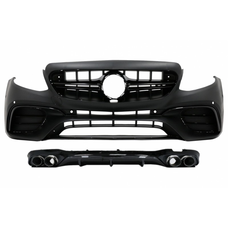 Pare Choc Avant + Diffuseur arrière Mercedes Classe E W213 (16-19) Black edition
