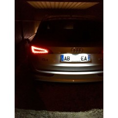 Eclairage de plaque LED - Blanc Pur Audi A1, A4, A5, A6, A7, Q5, TT