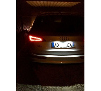 Eclairage de plaque LED - Blanc Pur Audi A1, A4, A5, A6, A7, Q5, TT