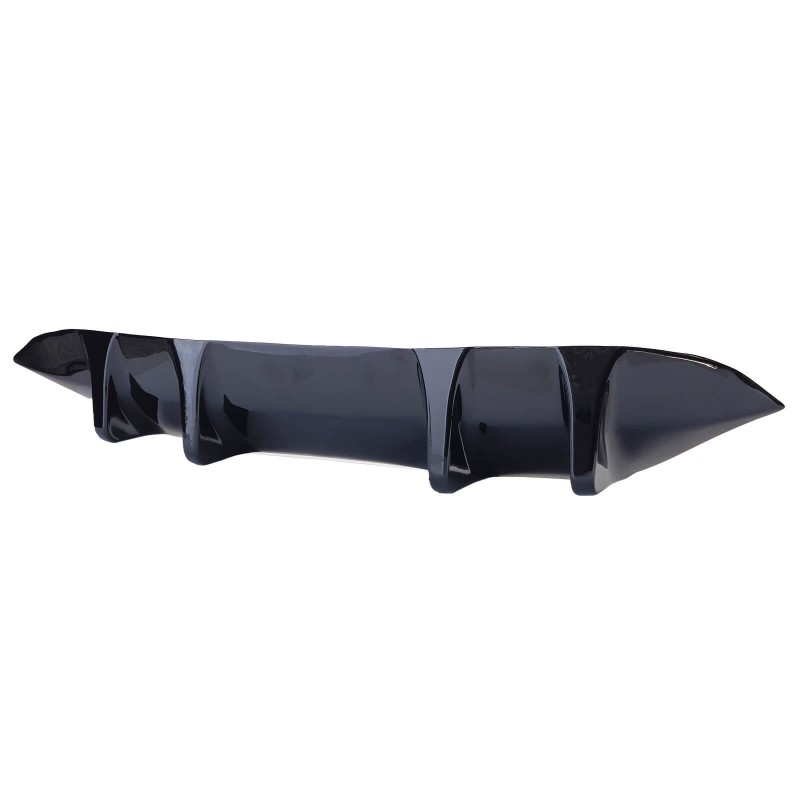 Rajout de Diffuseur arrière noir brillant Mercedes Classe C W205 S205 Look C63 (avec Pack AMG) 18-21