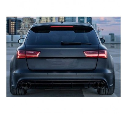 Becquet Noir brillant Audi A6 C7 Avant Look RS6 (11-18)
