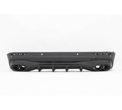 Diffuseur et échappements noir Mercedes GLB X247 (19-23) Look 45 AMG
