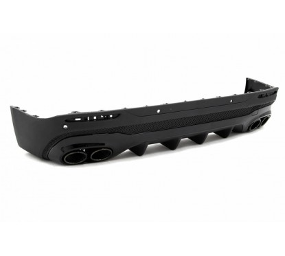 Diffuseur et échappements noir Mercedes GLB X247 (19-23) Look 45 AMG