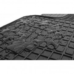 Set tapis caoutchouc noir Vw Golf 5/6, Jetta, Scirocco 03-12