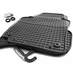 Set tapis caoutchouc noir Vw Golf 5/6, Jetta, Scirocco 03-12