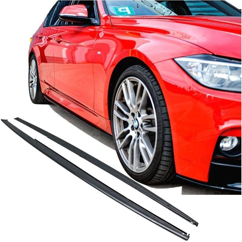 2x Extensions de bas de caisses BMW Série 3 F30 F31 Look M Performance (11-19)