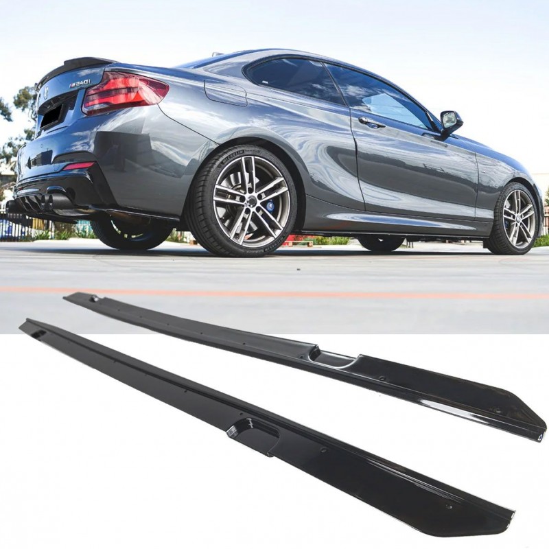 2x Extensions de bas de caisses BMW Série 2 F22 F23 Look M Performance (14-20)