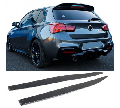 2x Extensions de bas de caisses BMW Série 1 F20 F21 LCI Look M Performance (15-19)