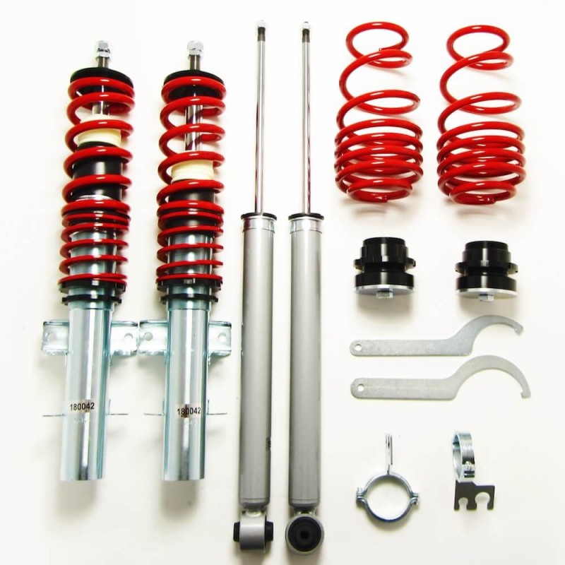 Kit combinés filetés adaptable sur Vw Polo 6R (09-14)