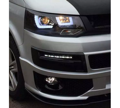 2x grilles de pare choc à LED adaptable sur Vw Transporter T5 (10-15)