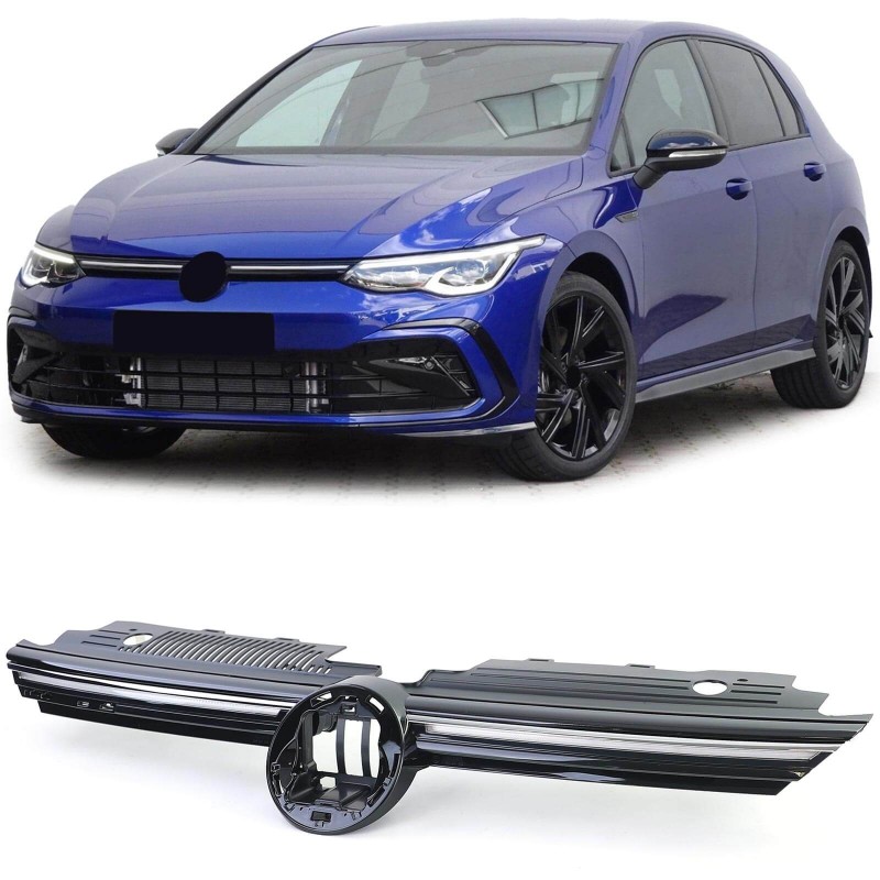 Calandre avec LED Vw Golf 8 (19-24) Look GTD