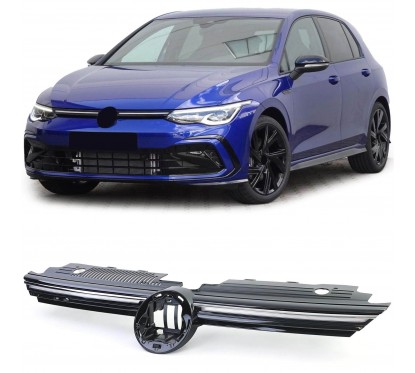 Calandre avec LED Vw Golf 8 (19-24) Look GTD