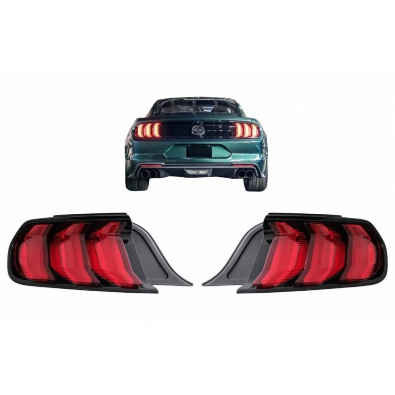 2x Feux arrière adaptables sur Ford Mustang 6 (15-19)