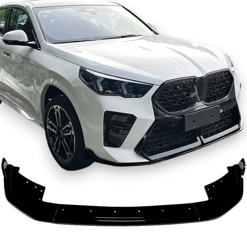 Rajout de pare choc avant noir brillant BMW X1 U11 (22+)