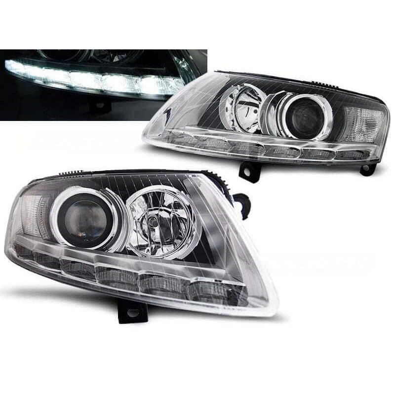 2x Phares xénons Audi A6 (04-08) Look phase 2