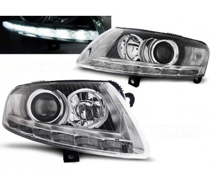 2x Phares xénons Audi A6 (04-08) Look phase 2
