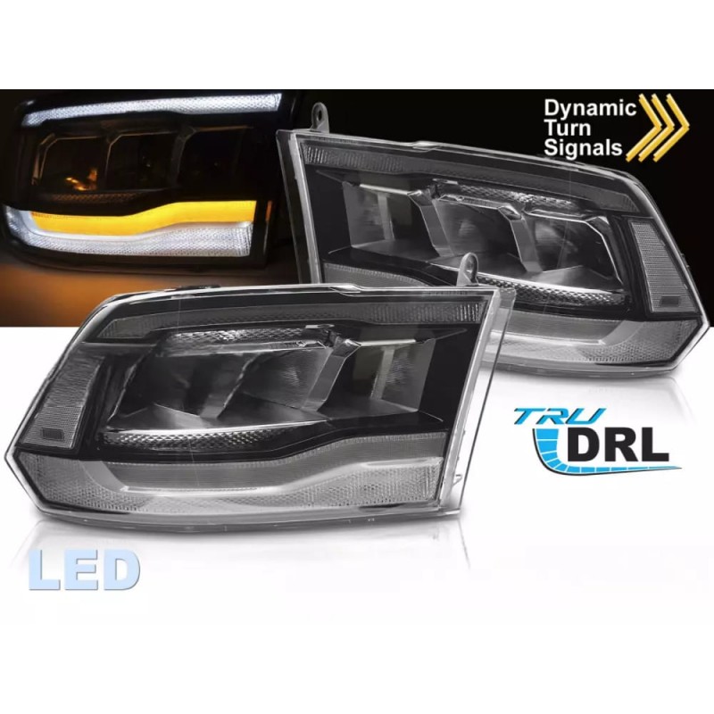 2x Phares avant Dodge Ram Full LED (09-18)