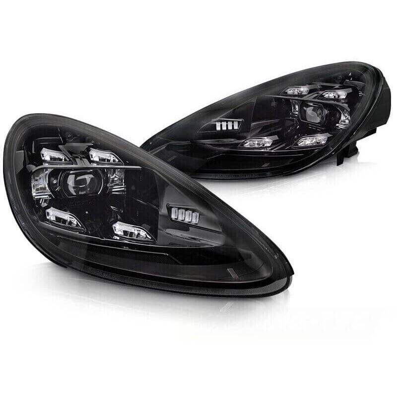 2x Phares Full LED adaptables sur Porsche Cayenne (10-14) Look Facelift