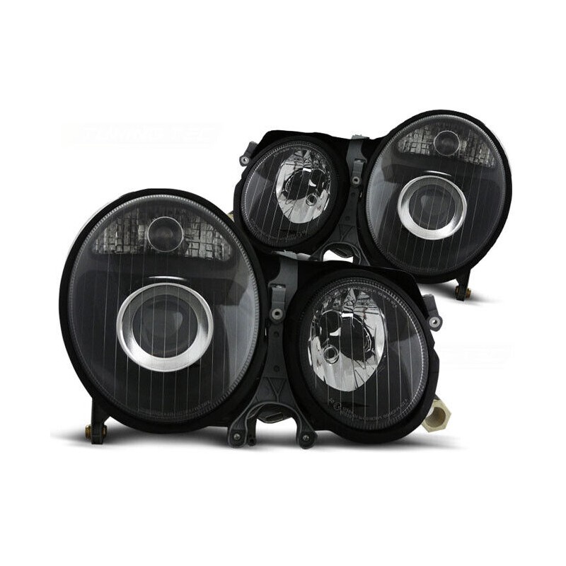 2x Phares avants Black Mercedes Classe E W210 (99-02)