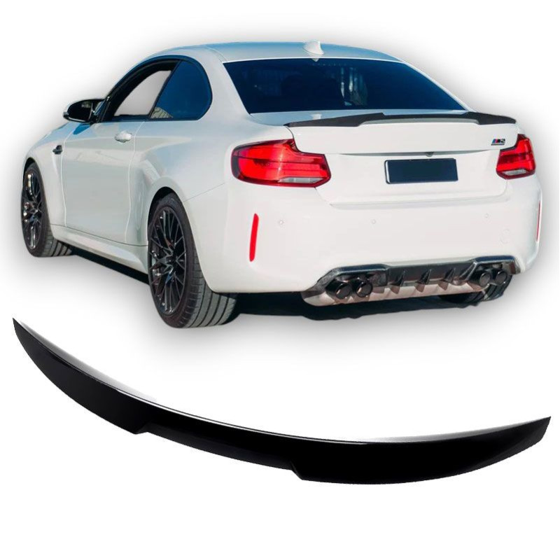 Becquet noir brillant BMW Série 2 F22 Coupe et F87 M2 (14-21) Look CSL