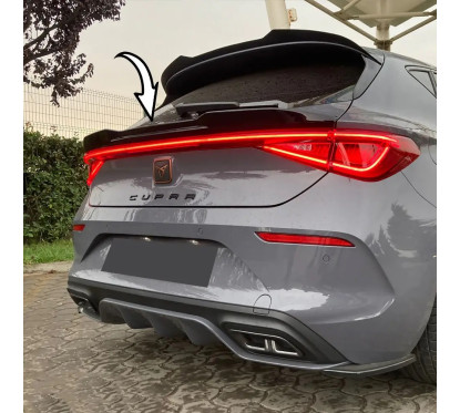 Becquet inférieur noir brillant pour Cupra Leon (20+)