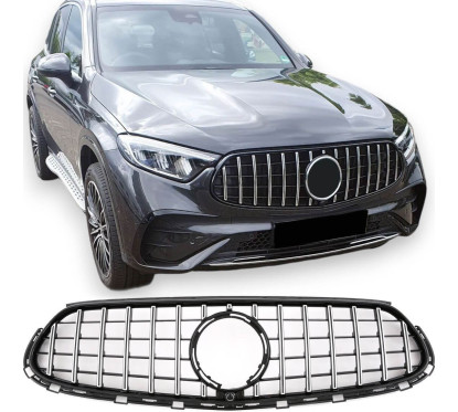 Calandre Mercedes GLC X254 C254 Panamericana AVEC PACK AMG noir & chrome (23+)