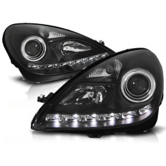 2x Phares avant Mercedes SLK R171 (04-11) modèle Noir