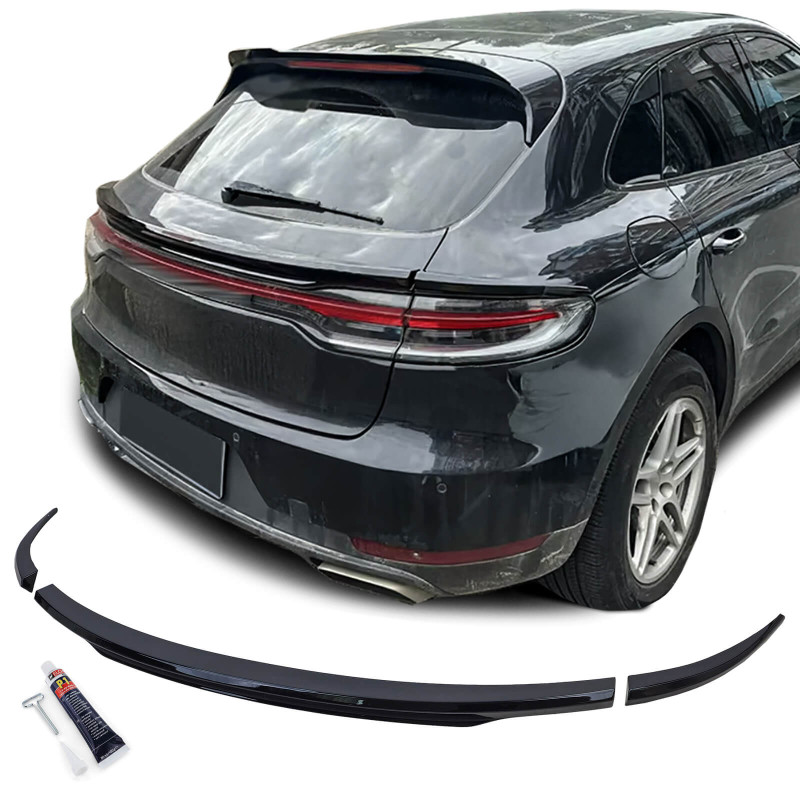 Becquet inférieur Noir Brillant Porsche Macan (18-21)