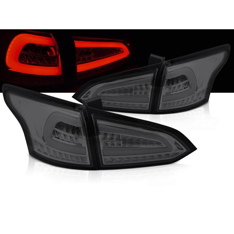 2x Feux arrières Full LED Ford Focus 3 SW (11-18) Noir fumé
