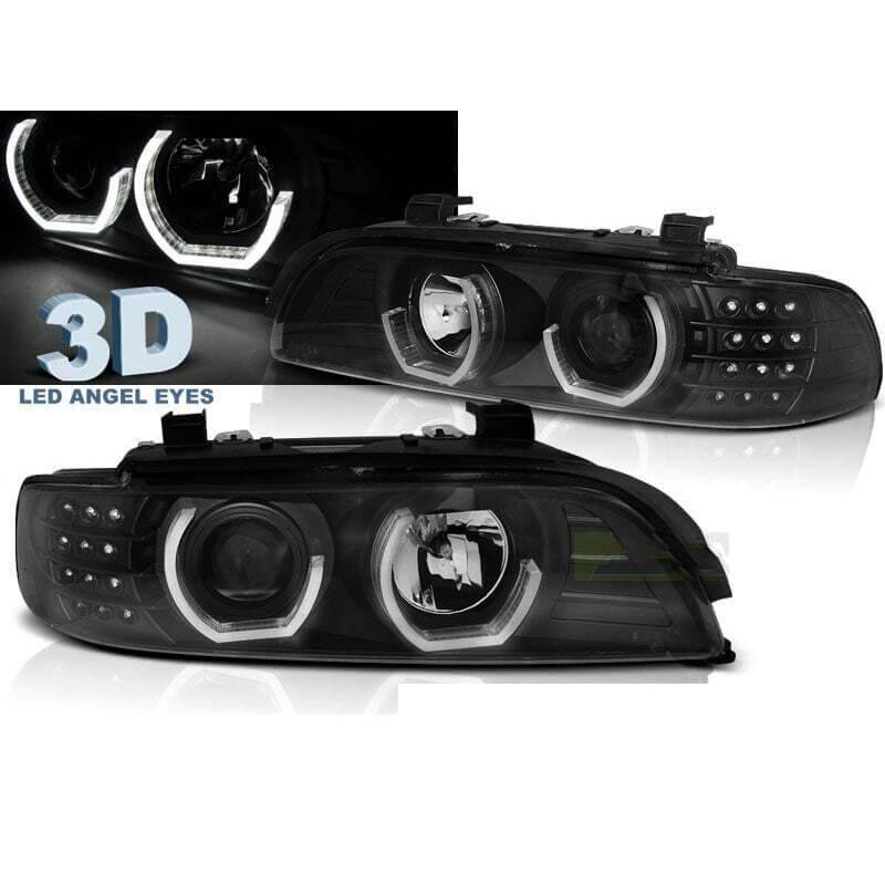 2x Phares avant Angel Eyes BMW Série 5 E39 (95-03)