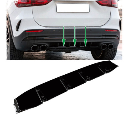 Rajout de diffuseur Noir brillant Mercedes GLA H247 (20+)