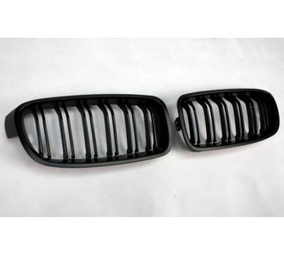 2x Grilles de Calandre BMW F30 F31 M Performance Noir mat